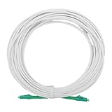TOPINCN Faser -Patch -Kabel, LC -Winkel -PC -Schnittstelle Einzelmodus -Glasfaser -Kabel -Jumper Optical Patch Cord, Single -Wasserdichte Gepanzerte Faserfabrik -Fleckenkabel (5m)
