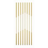 XILYZMO 7-teilig Raumteiler Pfosten, Tragbar Freistehend Trennwand-Trennwände, Metall Sichtschutz Dekorsäule Für Raumtrennung(Gold,175cm)