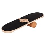 Selonis Balance Board Aus Holz Für Erwachsene Und Kinder Koordinationstraining Balancebrett Physiotherapie Skateboard Surfbrett Surf Sport Fitness Crossfit Yoga - Mit Matte Und Ohne Matte Erhältlich