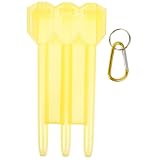 Alasum Tragbarer Dart Aufbewahrungskoffer aus Kunststoff Leichte Dartbox mit Karabiner Transparente Hartschalenbox für Darts Praktisches Sportzubehör
