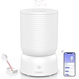 CLEVAST Luftbefeuchter, Top Fill 3L Cool Mist Quiet Ultraschall Humidifier, Luftbefeuchter Schlafzimmer mit Aroma Diffuser, Luftfeuchtigkeit Kontrolle & Wi-Fi Kontrolle