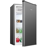 Bomann® Kühlschrank mit Frostfach | 83 Liter | energieeffizient, leise & kompakt | 0°C - 8°C, stufenlos regelbar | 2 Ablagen & Gemüsefach | LED Beleuchtung | Türanschlag wechselbar | KS 7257 inox