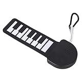 Faltbare Musik-Tastatur im Taschenformat, rollt sich auf, elektronisches Klavier, geringes Gewicht, Schreibtisch-Übungsinstrument, dauerhafte kleine elektronische Tastatur