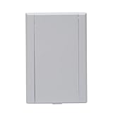 Saugdose rechteckig VacuValve, Zentralstaubsauger Steckdose, 90x135mm, 2 Kontaktstifte, Öffnung 36-38mm (Weiss)