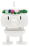 Hoptimist Midsommar Bumble, schwedischer Wackelfigur & Glücksbringer Skandinavisch, Wohnzimmer & Schreibtisch Deko, Büro Gadget, Tolle Kleine Geschenke, 4,5 x 5,9 x 7,5 cm, Small, Weiß