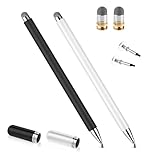 Giantree 2 Stück Tablet Stift Eingabestift Universal, 2 in 1 Touchscreen Stift Stylus Pen mit Zwei-Wege-Magnetsauger Stiftkappe für Tablets Smartphone Alle kapazitiven Touchscreens -Geräte