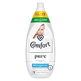Comfort Pure Dermatologisch getesteter Weichspüler, hochkonzentriert, sanft zu empfindlicher Haut, 78 Wäschen, 1.178 L (1er Pack)