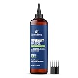 Botanic Hearth 100% reines Rosmarinöl haare (Rosemary oil for hair growth), angereichert mit Biotin | Haarstärkende Behandlung | Mit Jojobaöl und Rizinusöl | 6,7 fl oz