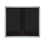 Siemens EX645HXC1E, Stiftung Warentest GUT (2,3)*, iQ700, Induktionskochfeld 60 cm, Mit Rahmen aufliegend, varioInduktion, powerBoost, Bratensensor Pro, Intelligente Dunstabzugsautomatik, Home Connect