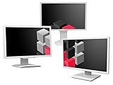 22 Zoll Business Computer Monitor, Desktop Gaming Monitor, HD+ (VGA - DVI - VESA), PC Bildschirm, Weiß/Grau (Generalüberholt)