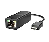 HP USB-C-zu-RJ45-Netzwerkadapter mit Status-LED, Schwarz