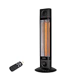 VEITO - Infrarotheizung - Heizstrahler energiesparend - Sofortwärme überall - Standgerät - elektrisch - Terassenstrahler mit Fernbedienung - Elektroheizung -1800W - 2J Garantie