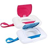 FIXOSHEE 2 Stück Tragbare Feuchttücherboxen aus Hochwertigem Material Langlebiger Taschentuchspender mit Praktischem Deckel Kompakt und Leicht zur Sicheren Aufbewahrung von Feuchttüchern