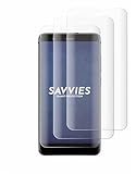 Savvies 4 Stück Full-Screen Schutzfolie für Huawei P10 Lite Full-Cover Displayschutz-Folie [3D Curved, Transparent, Anti-Fingerabdruck]