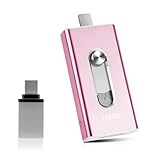 USB Stick 256GB für Phone,4-in-1 Speicherstick für iPhone/iPad/Android/PC,USB 3.0 Memory Stick High Speed Flash Laufwerk,schnelle Übertragung Photostick,Backup Fotos Videos,Rosa