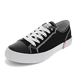 Levi's Damen Cain Sneaker, Schwarz/Weiß, 39 EU