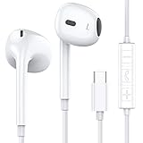 MOSWAG USB C Kopfhörer In Ear USB C Kopfhörer für Samsung S23 S21, Huawei P30 P40, Oppo, Honor, Google Pixel und andere Smartphones mit USB C Schnittstelle