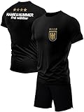 IIIII20Fo7IIIII Schiedsrichter Trikot Kinder Set - Fußball Referee Shirt mit Hose - Herren Damen Universal Kostüm für Fussball Handball Basketball Eishockey Trikots T1B L