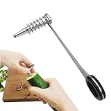 Zucchini-Spiralschneider - Küchen-Spiralschneider, spülmaschinenfester Schneider | Spiral-Küchenhelfer, Gemüseschneider aus Edelstahl, manueller Schneider