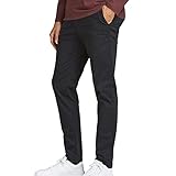 JACK & JONES Slim Fit Stoffhose Bequeme Chino Baumwolle Pants Freizeit Trousers Basic JPSTMARCO JJBOWIE, Farben:Schwarz,Größe-Hosen:W32 L30,Z - Länge L30/32/34/36/38:L30