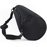 JOINPAYA Yogamatten Tasche aus Oxford Stoff Verstellbarer Sportrucksack für Yoga und Fitness Seitlich Öffnende Mattentasche Schwarz