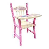Zanthicia Babypuppen Esszimmerstuhl, kompakt und leicht, niedliches und zartes Kunststoff Esszimmerstuhlmodell für wiedergeborene Mädchen mit Einer Größe von 9 bis 11 Zoll