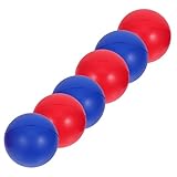 TOYANDONA 6 Stück Teiliges PU Strandspiel Ersatzbälle für Doppelspieler Outdoor Training und Strandspiele Sicher und Komfortabel für Familie und Freunde