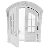 DIYEAH Katzenklappe für Innenbereich Haustiertür aus Robustem Material Einfache Selbstmontage Weiß Freier Durchgang für Katzen und Kleine Hunde