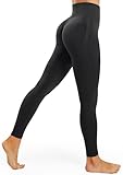 JOYSPELS Sport Leggings Damen Scrunch Butt, Sporthose Damen Lang Blickdicht Po Push Up Seamless Leggins Tights Schwarz S