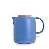 CREATE/KETTLE CERAMIC/Keramischer Wasserkocher Strong Blue/Keramikgehäuse, Aufheizen in 5 Minuten, 1L Fassungsvermögen, Abschaltautomatik, 1200W