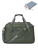 ECOHUB 30L Reisetasche Handgepäck Tasche, Easyjet Handgepäck 45x36x20 mit 14'' Laptop-Fach, Carry On Luggage mit Nasstasche und Schuhbeutel, Recycelt Weekender Damen Herren, Patent Anhängig(Grün)