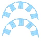 10 Stück Einweg Schutzkittel für Erwachsene nicht Gewebte Schutzanzüge mit Knöpfen für Labor und Arbeitsplatzumgebungen Komfortable Passform und Praktische Nutzung