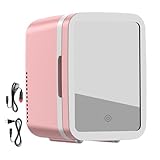 Multifunktionaler Schönheitskühlschrank, Kompaktkühlschrank für | Kosmetik-Kühlschrank für die Hautpflege - Tragbarer Kühlschrank für Kühl- oder Heizgeräte 4 Liter p