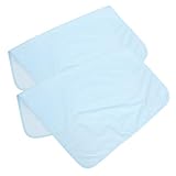 Abaodam 2 Stück Waschbare Inkontinenzunterlage Wiederverwendbare Langlebige Bettschutzauflage für Erwachsene Hautfreundlich Geeignet für Leichte Blasenschwäche Pflegeleicht und Formstabil
