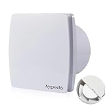 Aygrochy 100mm Badlüfter, Wohnraumlüfter, leiser Betrieb, geringer Energieverbrauch, für Bad sowie Küche geeignet Lüfter