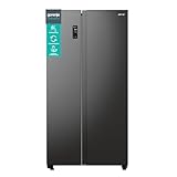 Gorenje NRR 9185 EABXL Side by Side Kühl-Gefrierkombination, Made in Europe, EEK E, NoFrostPlus, Inverter-Kompressor, Crisp Zone, ConvertActive Zone, FastFreeze, 178,6 cm, schwarz