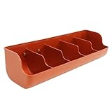 Toddmomy Ferkelfuttertrog Schweinefuttertrog Futtertrog für Schweine Bauernhof-Schweinekrippe füttern Behälter Pannage-Feeder Schweinefutterautomat zum Aufhängen an der Wand Plastik Orange