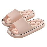 Baumme Ergonomische, Badeschuhe Damen Badelatschen Herren, Hausschuhe Damen Weiche, Wolken Pantoletten Weisse, Schlappen Herren Original rutschfeste, Schwarze Slipper Badeschlappen Latschen