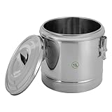 CHFUNE Edelstahl-Thermobehälter 10L - Thermo-Suppentopf mit 12h Temperaturhaltung - Professioneller Warmhalte-Topf für Küche & Camping - Doppelwandiger Aufbewahrungsbehälter für Heiß/Kalt