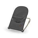 Maxi-Cosi Loa Babywippe, ultrakompakt zusammenklappbare, leichte Babywippe, 2 Liegepositionen, tragbare Babywippe aus 100% Recyclingmaterialien, 0 bis ca. 6 Monate, 0–9 kg, Beyond Graphite