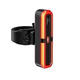 Rücklicht Fahrrad mit Bremsanzeige- Fahrradlicht hinten StVZO zugelassen mit Power-Akku - USB-C aufladbare Fahrradbeleuchtung IPX5 wasserdicht - Fahrradrücklicht LED für Rennrad, MTB & Gravel-Bike