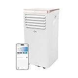 SUNTEC Mobiles Klimagerät Coolfixx 9000 BTU Design rosé App – Klimaanlage mobil und leise mit Smart App Steuerung – Entfeuchter für Räume bis 34 qm – Mobile Kühlung für zuhause – 9.000 BTU