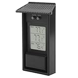 CHICIRIS Stabiles Gartenthermometer, Temperaturmessgerät mit Haken, Kompakte und Tragbare Temperatur für den Außenbereich