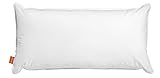 sleepling 190111 Wasserkissen | orthopädisches Kopfkissen | Bezug aus 100% Baumwolle | Made in EU | waschbar bis 40 Grad | 40 x 80 cm, weiß
