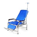 Medizinische Liegestühle aus Leder für Blutabnahmen, verstellbare Armlehnen, Phlebotomiestühle für Wartezimmer & Empfang, Gästeliege, IV Ständer für Kliniken & Spas
