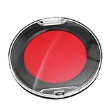 Alipis Rundes Kleiner Stempelkissen Rot Ölbasiertes Stempelkissen mit Pvc Kern Kleines Tragbares Finanz und Bürostempelkissen für Buchhalter