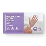 by Amazon - Einweg-Vinylhandschuhe, Größe XL, 100er-Pack