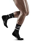 CEP - THE RUN COMPRESSION SOCKS MID CUT für Herren | Mittellange Laufsocken in schwarz mit Kompression | Regenerierende Kompressionsstrümpfe für Männer | Gr. IV | L