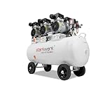 Starkwerk SW 477/8 Flüsterkompressor Silent Kompressor 2,25kW !69 dB! 8Bar ölfrei 100L Kessel Druckluftkompressor leise Compressor inklusive Druckminderer und Wasserabscheider