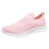 Generisch Laufschuhe Damen Sportschuhe Turnschuhe Sneaker Damen Leichte Sneaker Atmungsaktives Joggingschuhe Schlüpfen Schuhe Walkingschuhe Gym Fitness Running Shoes